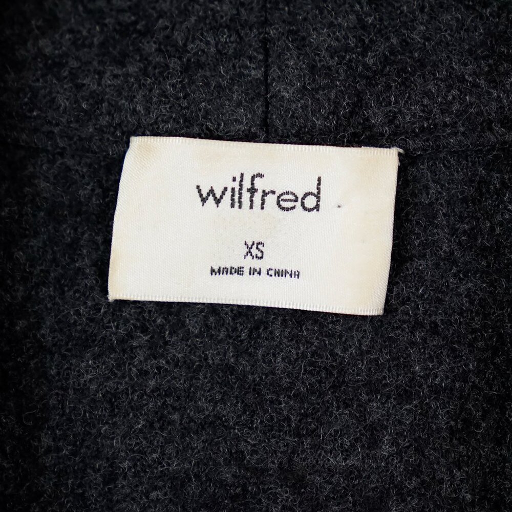 Aritzia Wilfred Brullon Cardigan, Merino Wool, Charcoal Grey, Size XS (generous) - Picture 8 of 11